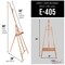 64" to 89" Sunset Medium A-Frame Wood Easel, Lyre Style Studio Easel - Wooden Artists Floor Stand, Sturdy, Adjustable Height To 50" Canvas - Painting, Drawing, Sign Display
